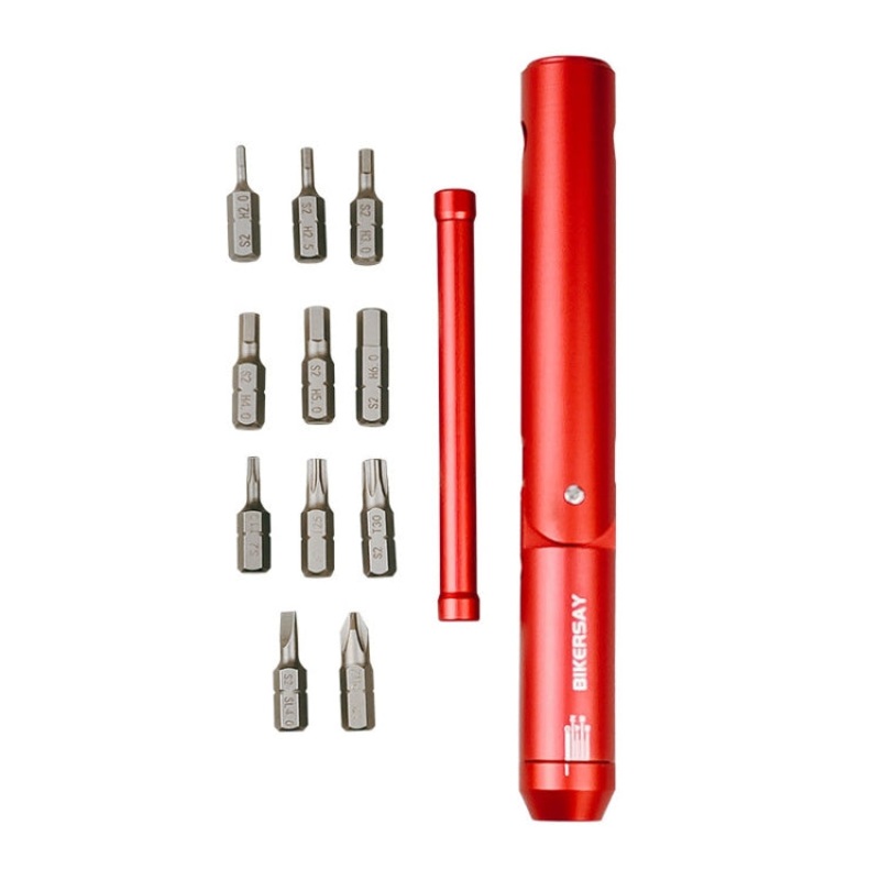 BIKERSAY BT081 Multifunction Bike Repair Torsion Wrench Set(Red)