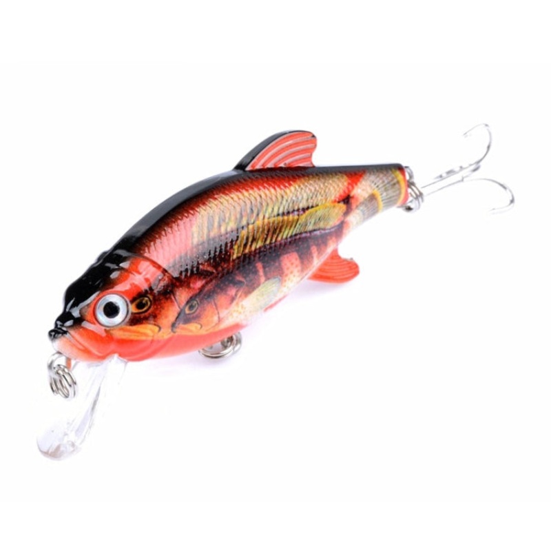 LB72 8cm/10.9g Lure Painted Floating Bionic Lure Rattle Pearl False Lure(1)