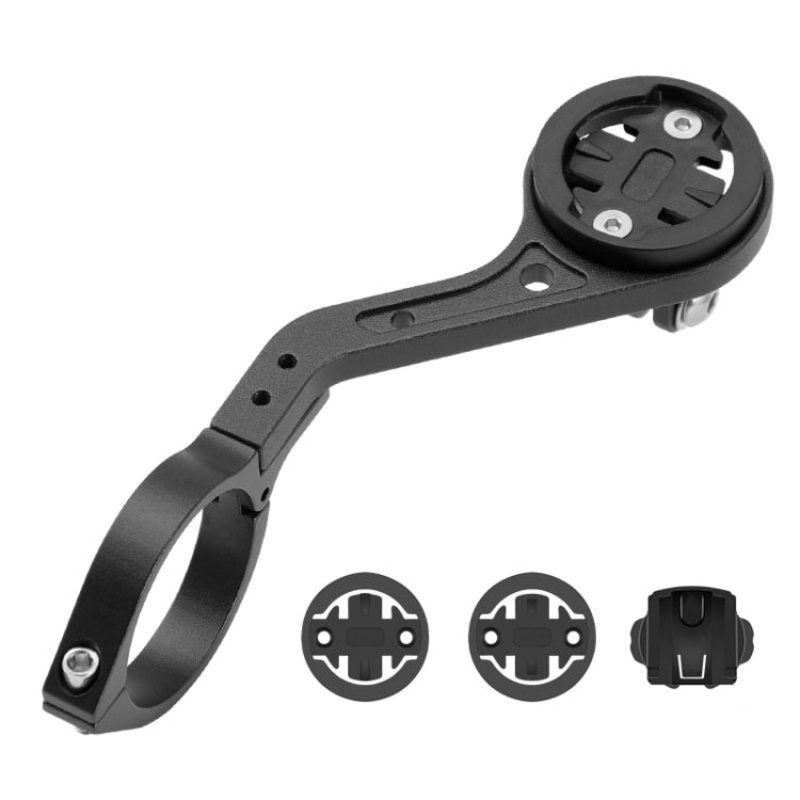Bicycle Aluminum Alloy Code Table Frame Universal Extension Flashlight Bracket (Black)