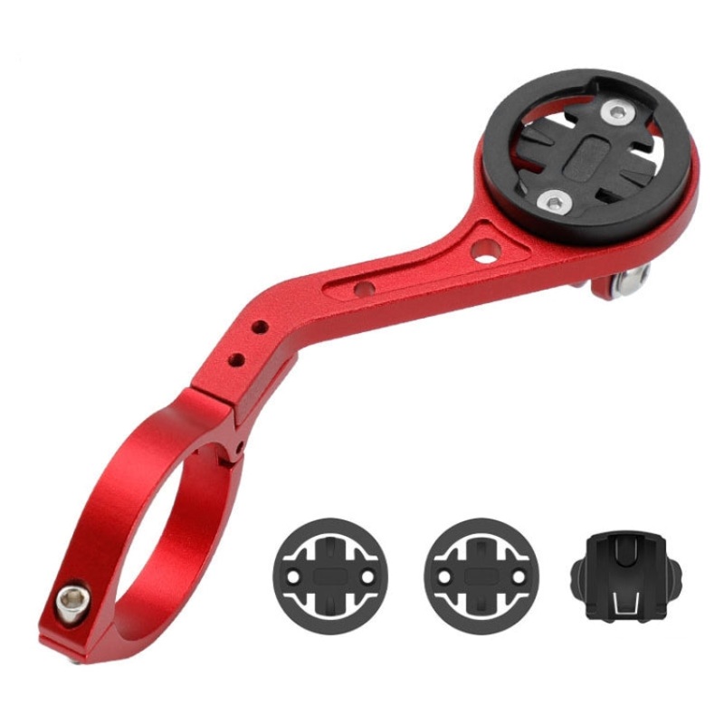 Bicycle Aluminum Alloy Code Table Frame Universal Extension Flashlight Bracket (Red)