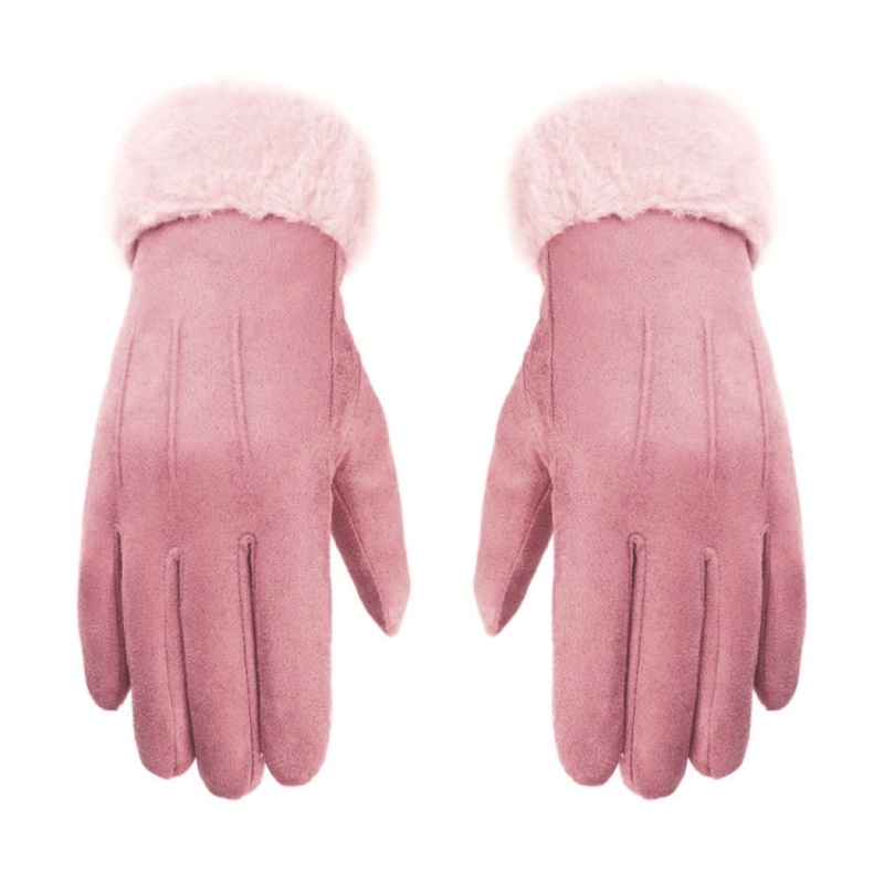 WST-01 Fleece Warm Gloves Autumn and Winter Touchscreen Cycling Gloves(Pink)