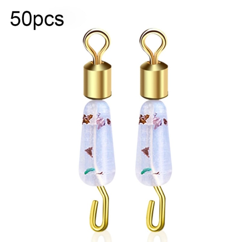 50 PCS HS-052 Silicone Eight-Shaped Ring Connector, Specification: Large(Gold Plated)