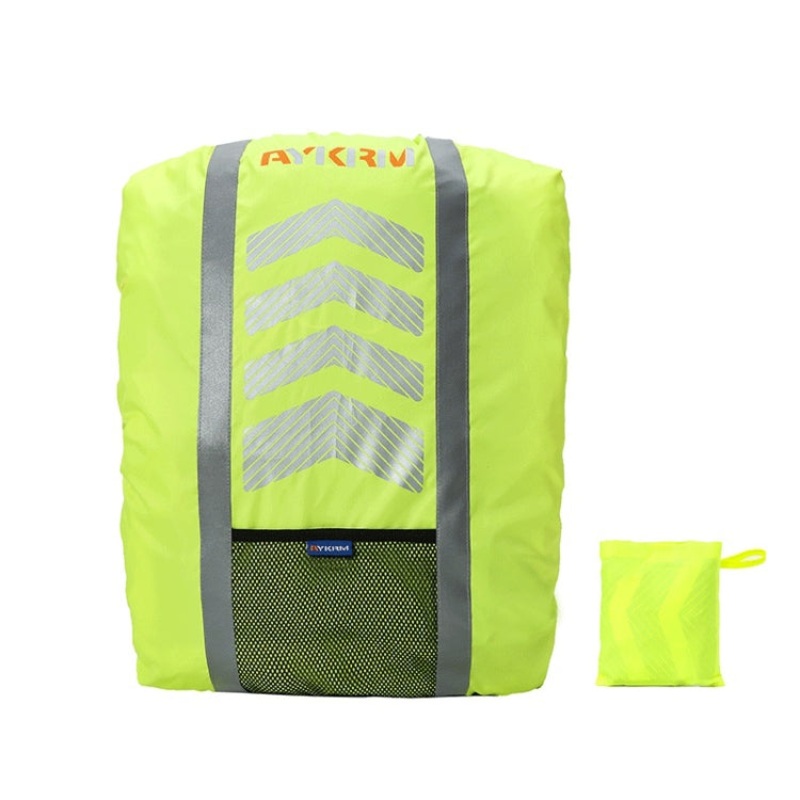 Cycling Backpack Dust-proof Reflective Waterproof Cover(Fluorescent Green)