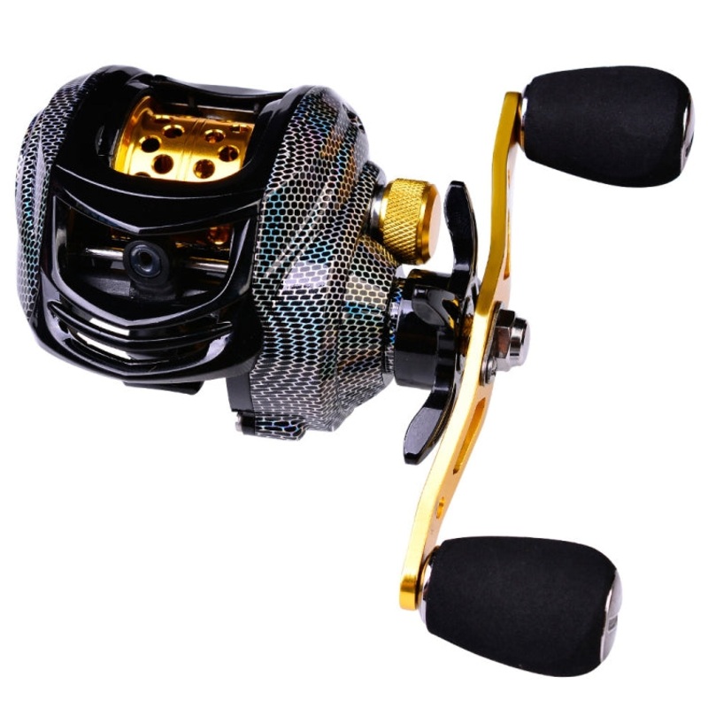 PROBEROS Metal Drop Wheel 18+1 Axis Lure Fish Wheel, Style: DW132WL Left Hand