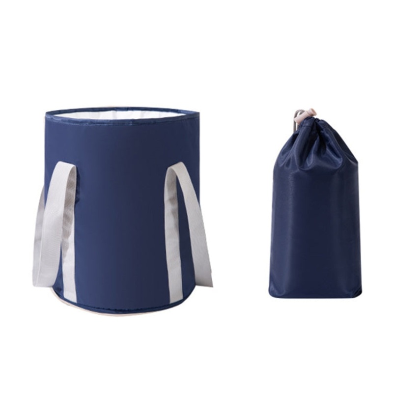 Travel Portable Folding Multifunctional Outdoor Basin Bag (Large, Navy)