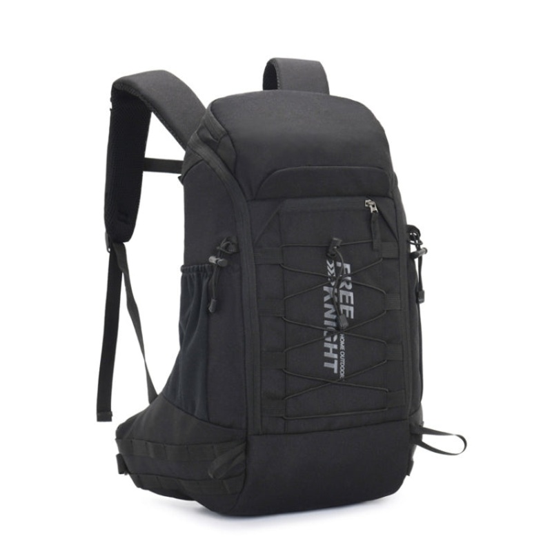 40L Outdoor Hiking Waterproof Backpack with Rain Cover (Black)