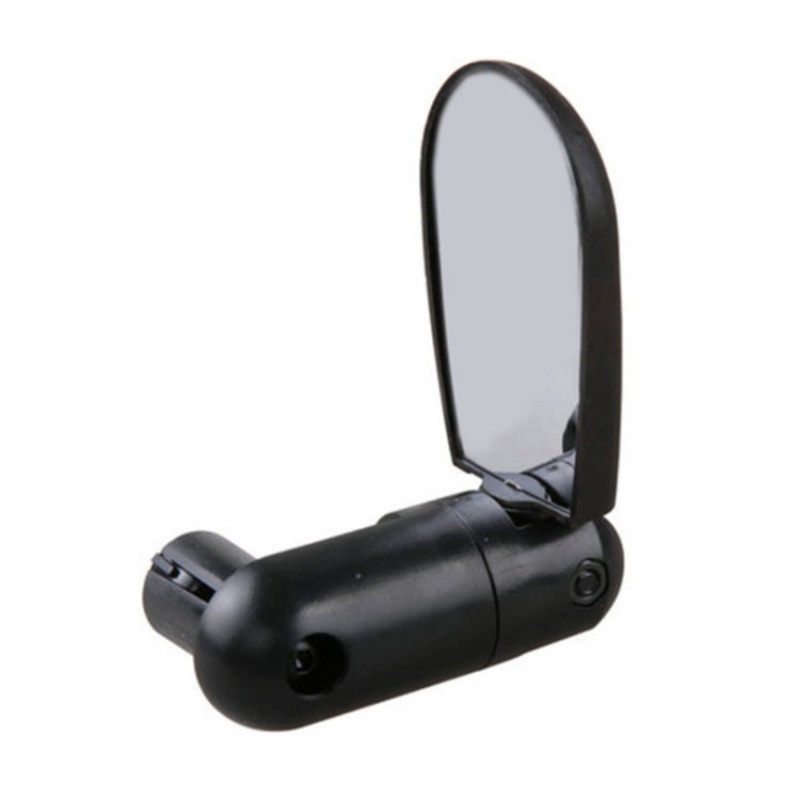 Adjustable Bicycle Flat Rearview Mirror Cycling Accessories (Black) Vol. 2 Pack