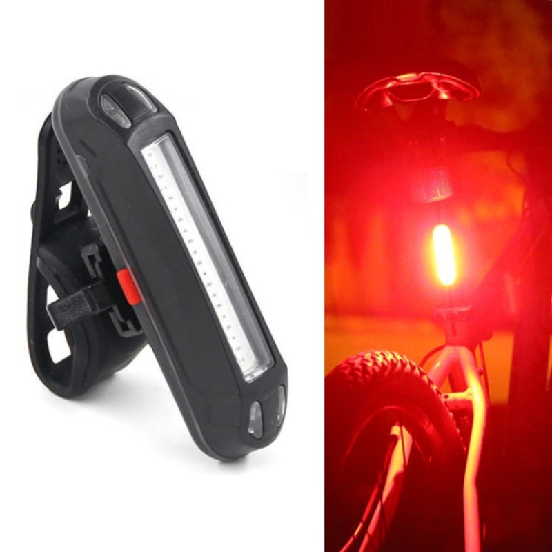 Rechargeable LED Bicycle Warning Strip Tail Light (Red)
