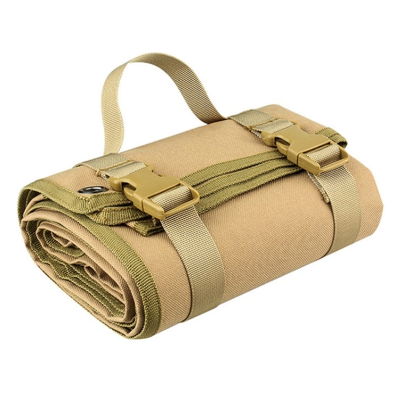 Double-sided Waterproof Camping Mat for Outdoor Training Field(Khaki)