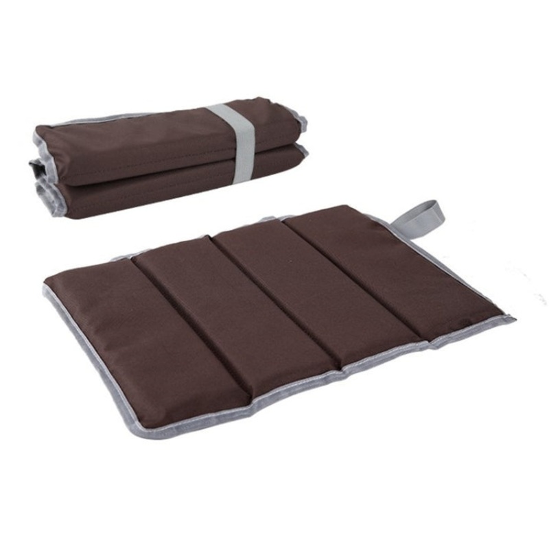 Outdoor Waterproof Foldable Picnic Cushion (Coffee, 2 PCS)