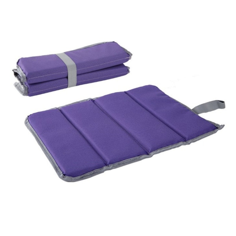 Outdoor Waterproof Foldable Picnic Cushion (Purple) - Set of 2