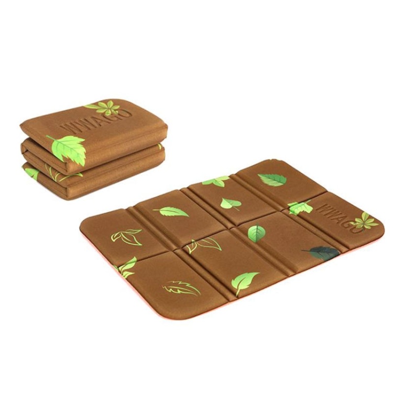 Portable Dirty Park Folding Picnic Mat Moisture-proof and Cool Cushion (Qingqing Jade Leaf)