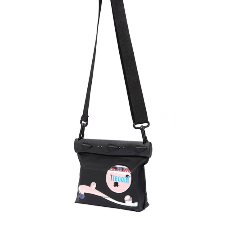 Waterproof One-Shoulder Crossbody Drifting Diving Bag Small Black