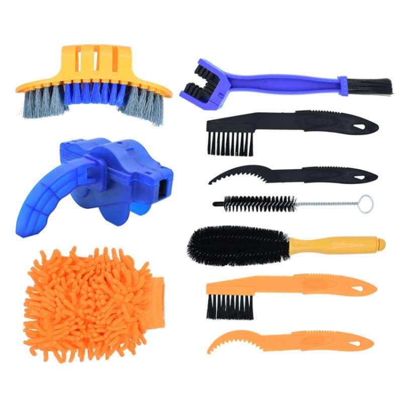 Bike Chain Washer Cleaner Kit Maintenance Tool,Specification: 10 In 1