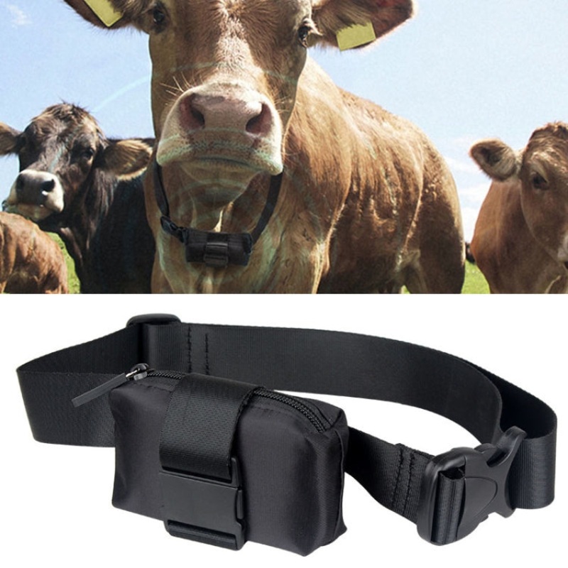 Bull and Sheep Positioner Cover Animal Tracking GPS Collar (Black)