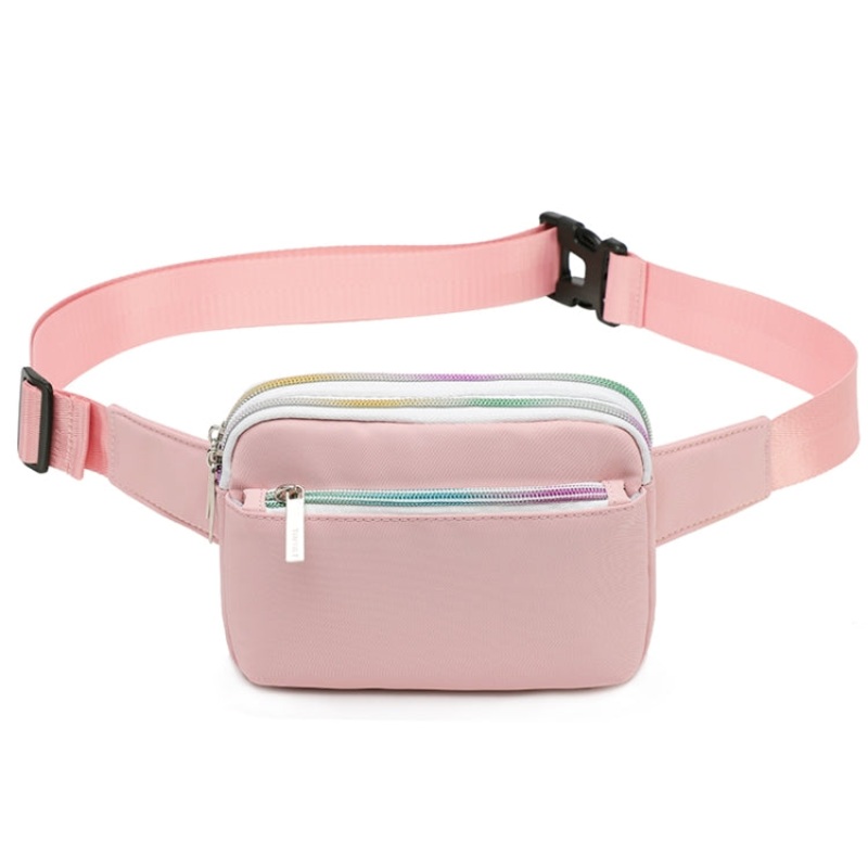 Casual Lightweight Mini Sports Waist Bag (Pink)