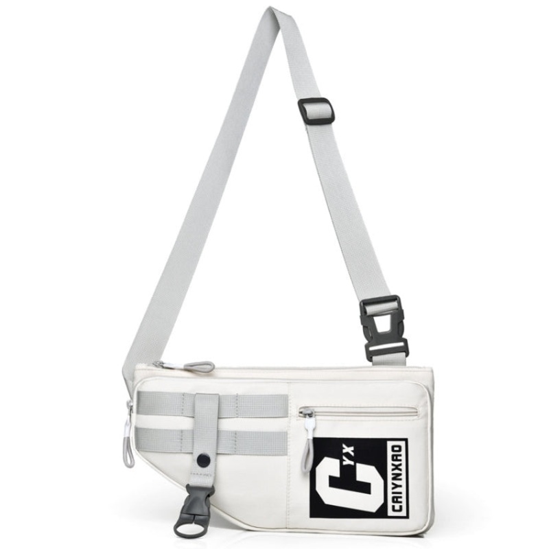 Large Capacity Multi-pocket Sports Single-shoulder Bags (Beige)