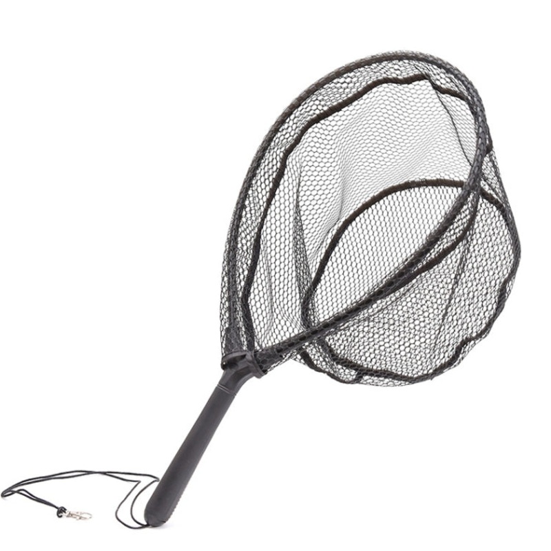 LEO 27560 Hanging Plastic Flying Fishing Handwriting Net Single Section Fish Net(Black)