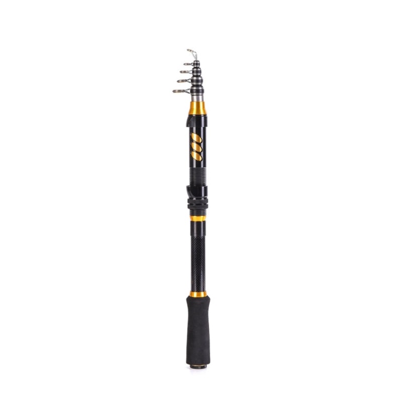 LEO 28004 Short Carbon Sea Pole Mini Road Fishing Rod Fishing Gear, Length: 180cm