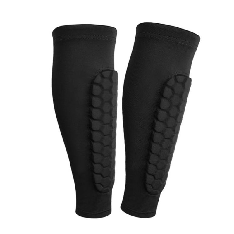 Sports Outdoor Basketball Ride Honeycomb Anti -Collision Leg Protection XL (Black