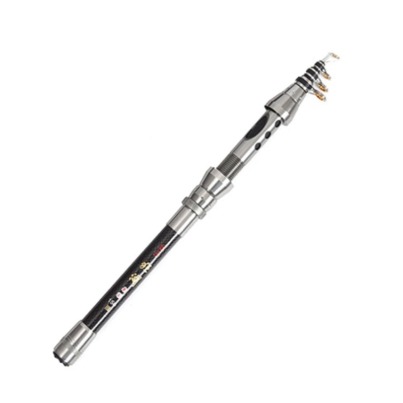 LEO 27593 Carbon Mini Fishing Rod Shrink Handle Throwing Poles, Length: 1.5m