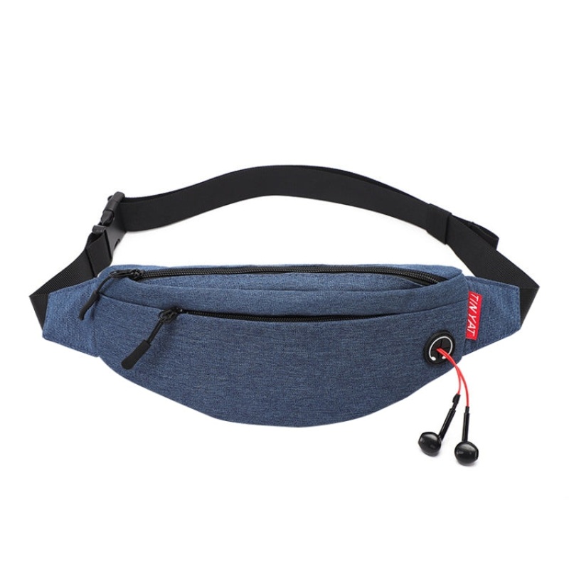 Waterproof Outdoor Sports Nylon Mobile Phone Waist Bags (Light Blue)