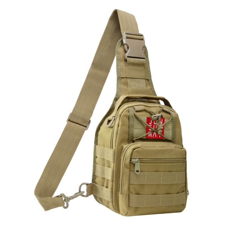 10L Waterproof Outdoor Sports Chest Pack Crossbody Bag (Khaki)