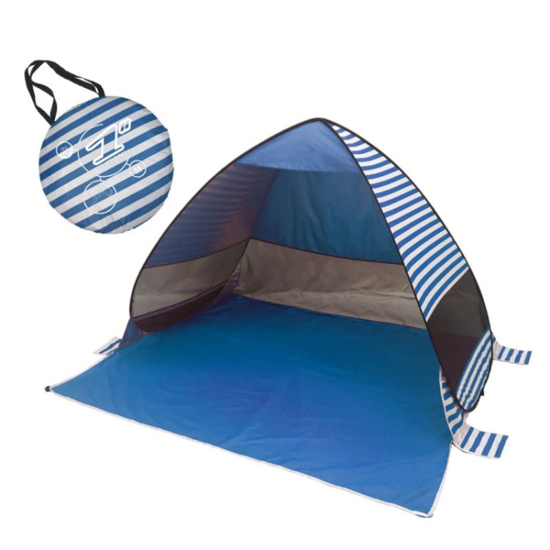 Automatic Instant Pop Up Beach Tent, Deep Blue Stripe (Size: )