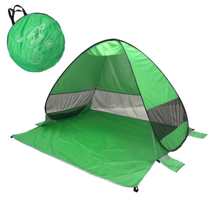 Automatic Instant Pop Up Beach Tent Green (Size: )