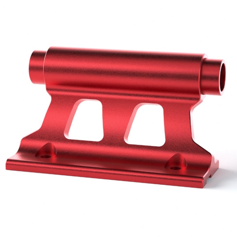 Bicycle Fixed Front Fork Bracket Quick Release Buckle Axle (Red)