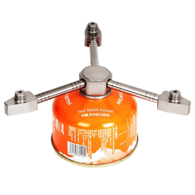 Outdoor Camping 3 in 1 Self-Closing Aluminum Alloy Stove Adapter Tool (Optional Colors Available)