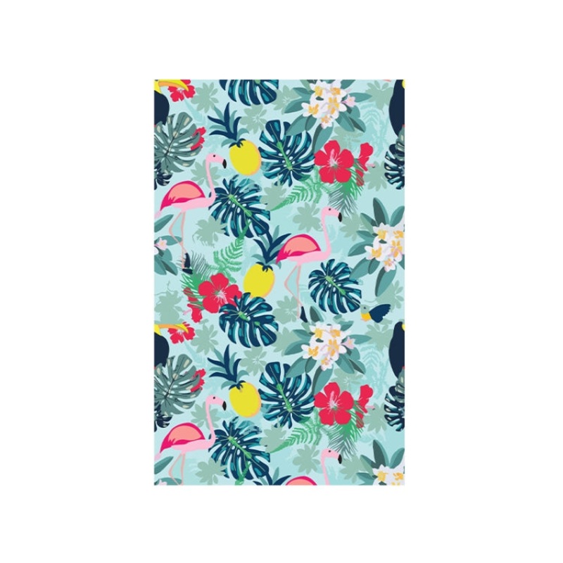 Printed Solid Color Beach Vacation Swimming Bath Towel Beach Towel, Color: Anthocyan Firebird(Round Mesh Bag)