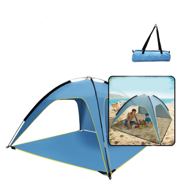 Spacious Outdoor Big Tent Sunscreen Rainproof Tent Three Sides Ventilated(Large)