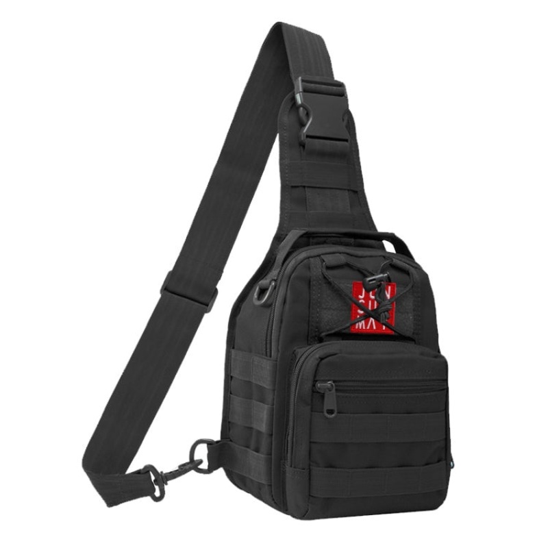 Waterproof Outdoor Sports Chest Pack Crossbody Bag (Black)