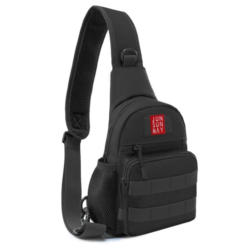 Waterproof Outdoor Sports Chest Pack Crossbody Bag (Black) - 3.6L