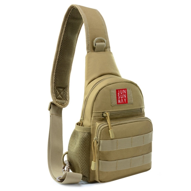 Waterproof Outdoor Sports Chest Pack Crossbody Bag (Khaki)