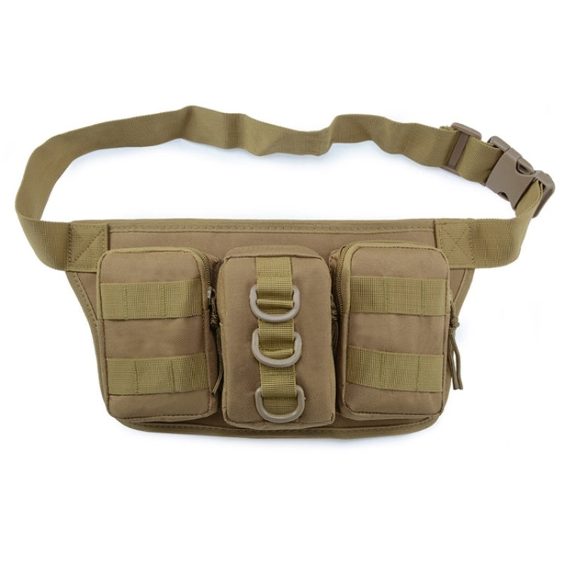 Waterproof Outdoor Sports Multifunction Waist Bag (Khaki) - 2L