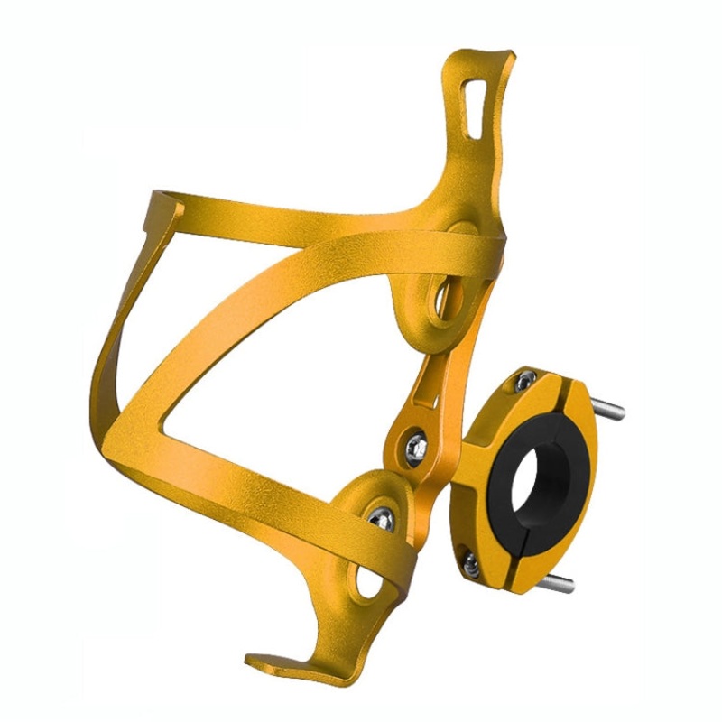 Bicycle Aluminum Alloy Kettle Frame (Gold Bilateral With Base)