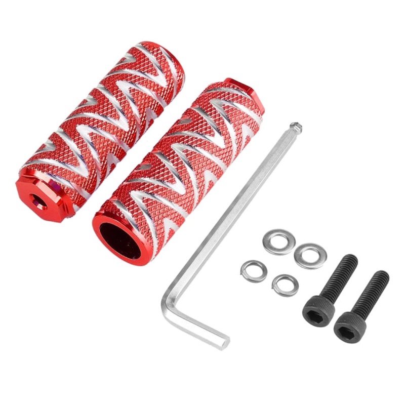 Electric Scooter Pedal Rear Foot Pegs For Xiaomi Mijia M365 / Pro / Pro2 / 1S(Red)