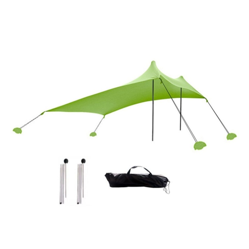 Outdoor Beach Lycra Canopy Camping Tent Sunshade Fishing Tent (Green, 210x160x150cm)