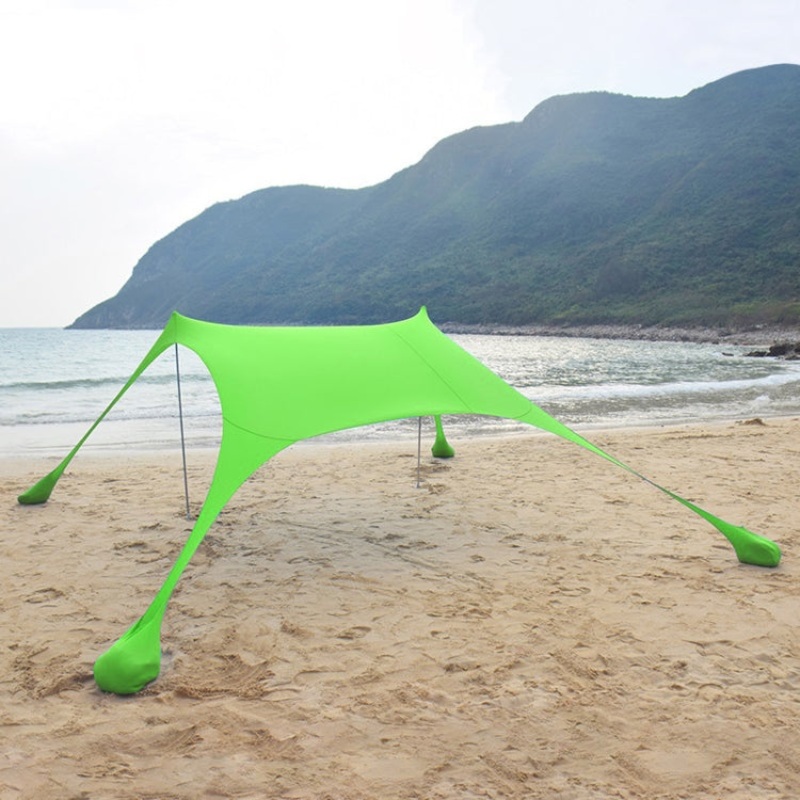 Outdoor Beach Lycra Canopy Camping Tent Sunshade Fishing Tent (Green) - Size: 210x160x150cm
