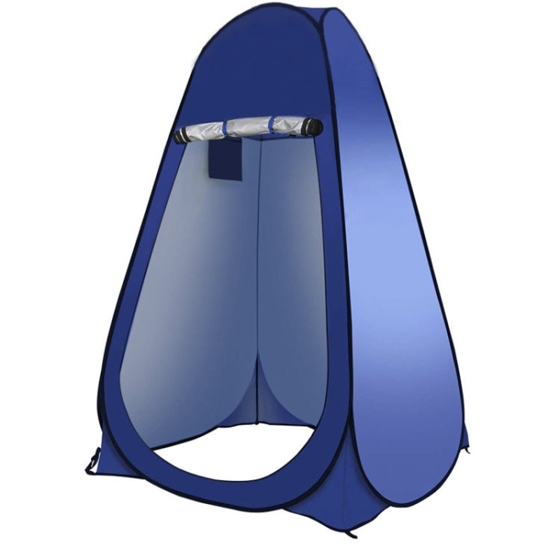 Outdoor Camping Toilet Changing Tent Automatic Shower Bathing Tent Single Person (Blue)