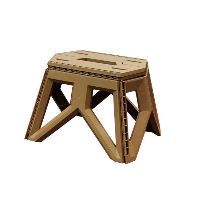 Portable Thickened Plastic Folding Stool Outdoor Fishing Stool (Color: Princess Sugar)