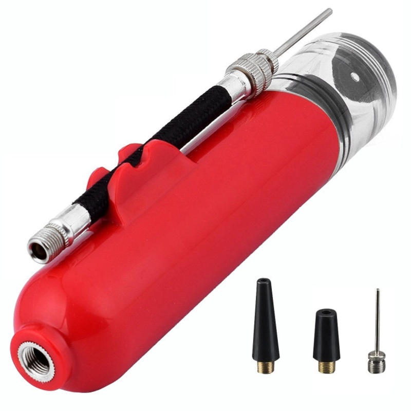 Two-Way Mini Ball Pump Football Basketball Portable Inflatable Pump(Red)