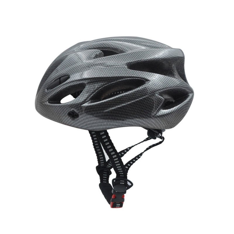 Unisex Cycling Bike One-piece Helmet Fiber Black (57-62cm)
