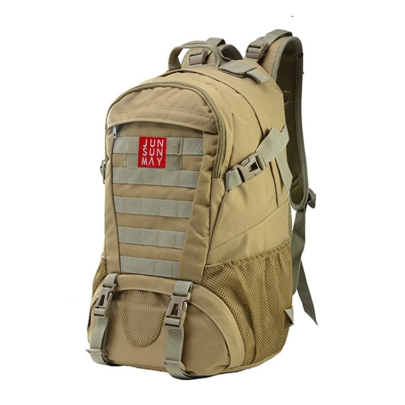 27L Waterproof Molle Outdoor Travel Rucksack Backpack Camping Hiking Bag(Khaki)