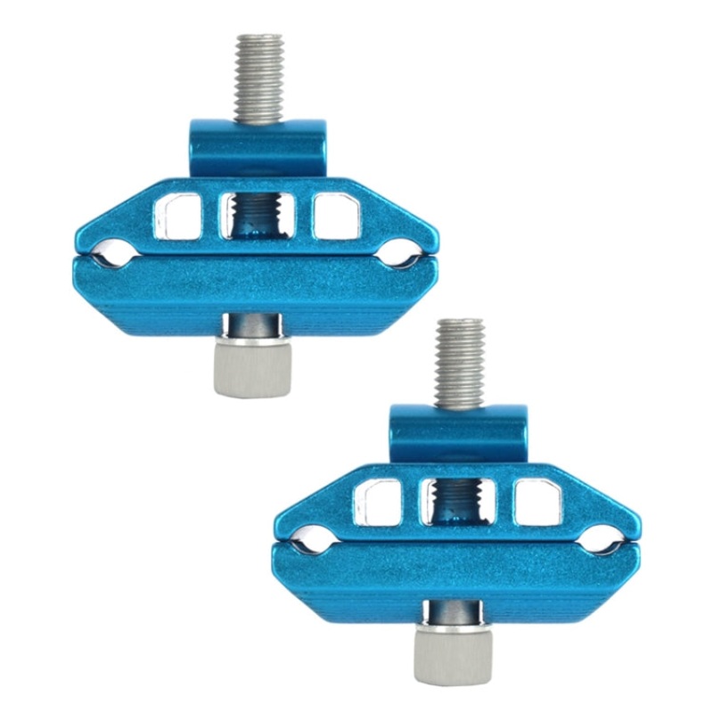 FMFXTR Bicycle Saddle Clamp Code Screw Connector(Double Rail Blue)