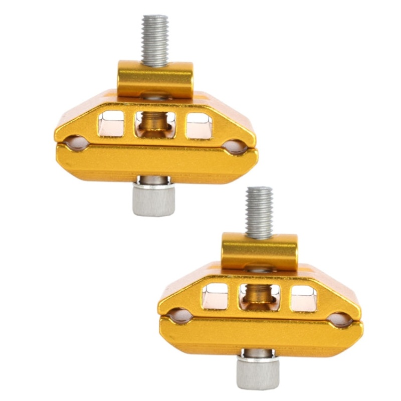 FMFXTR Bicycle Saddle Clamp Code Screw Connector(Double Rail Gold)