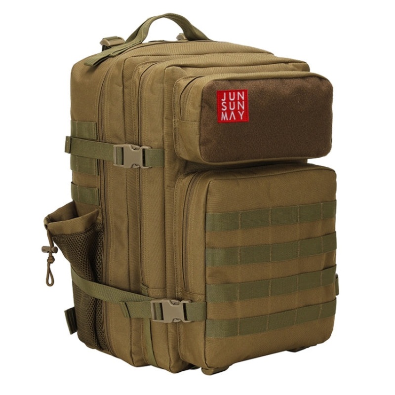Large Capacity Waterproof Outdoor Camping Hiking Backpack (Khaki)