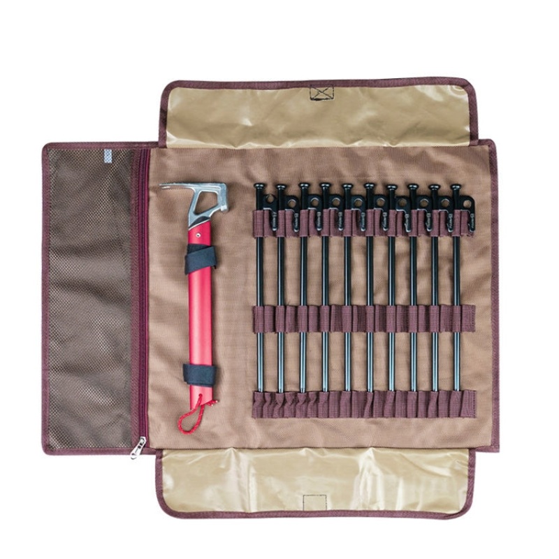 Outdoor Camping Tent Nails Accessories Tool Kit - Black